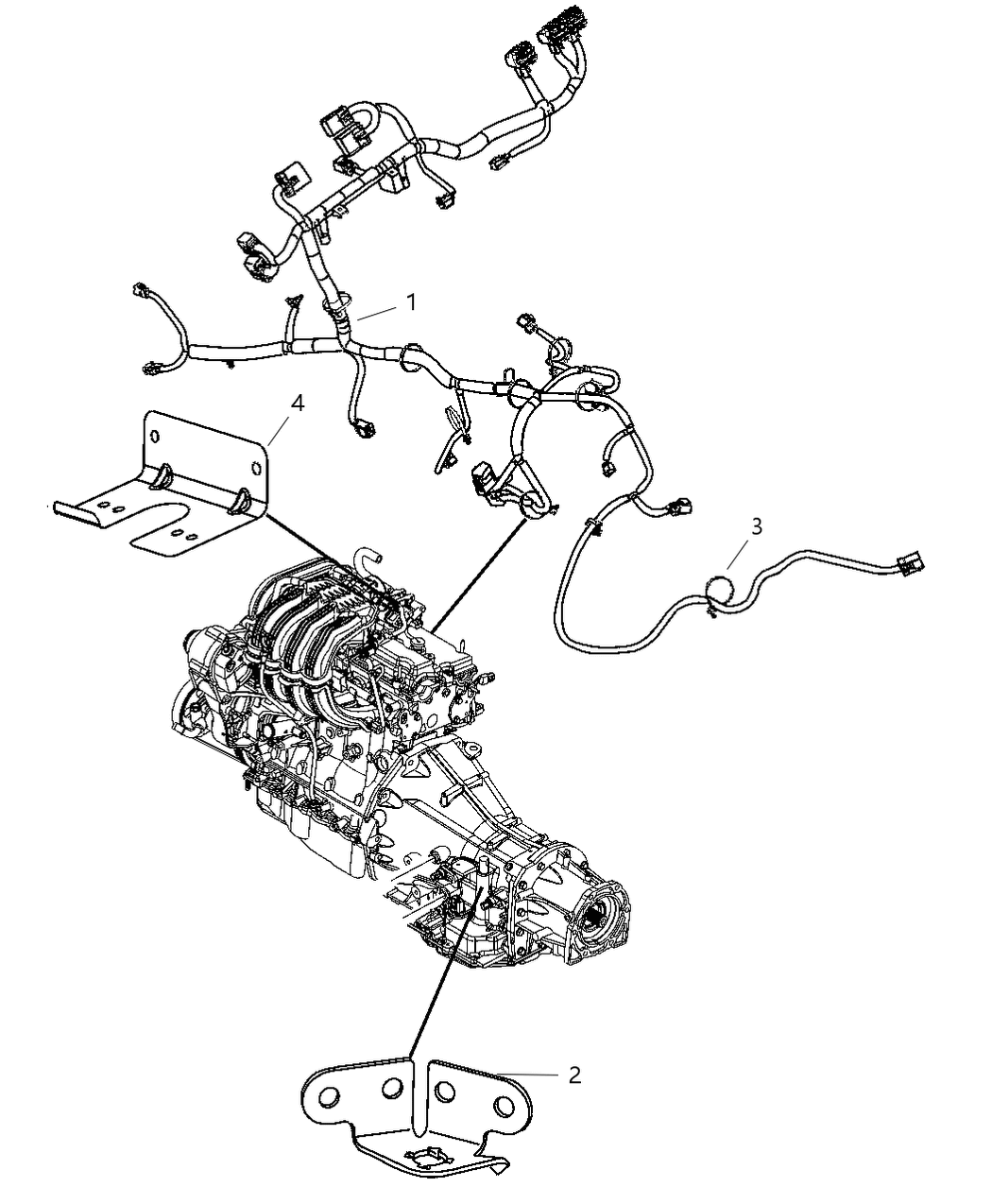 Mopar 4801340AA Wiring-Engine