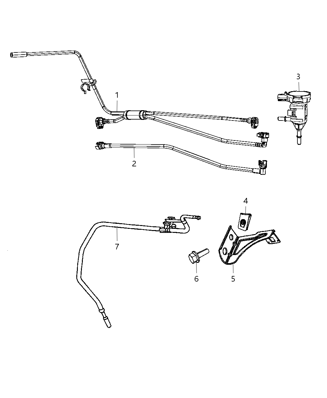 Mopar 55398637AD Harness-Vapor PURGE