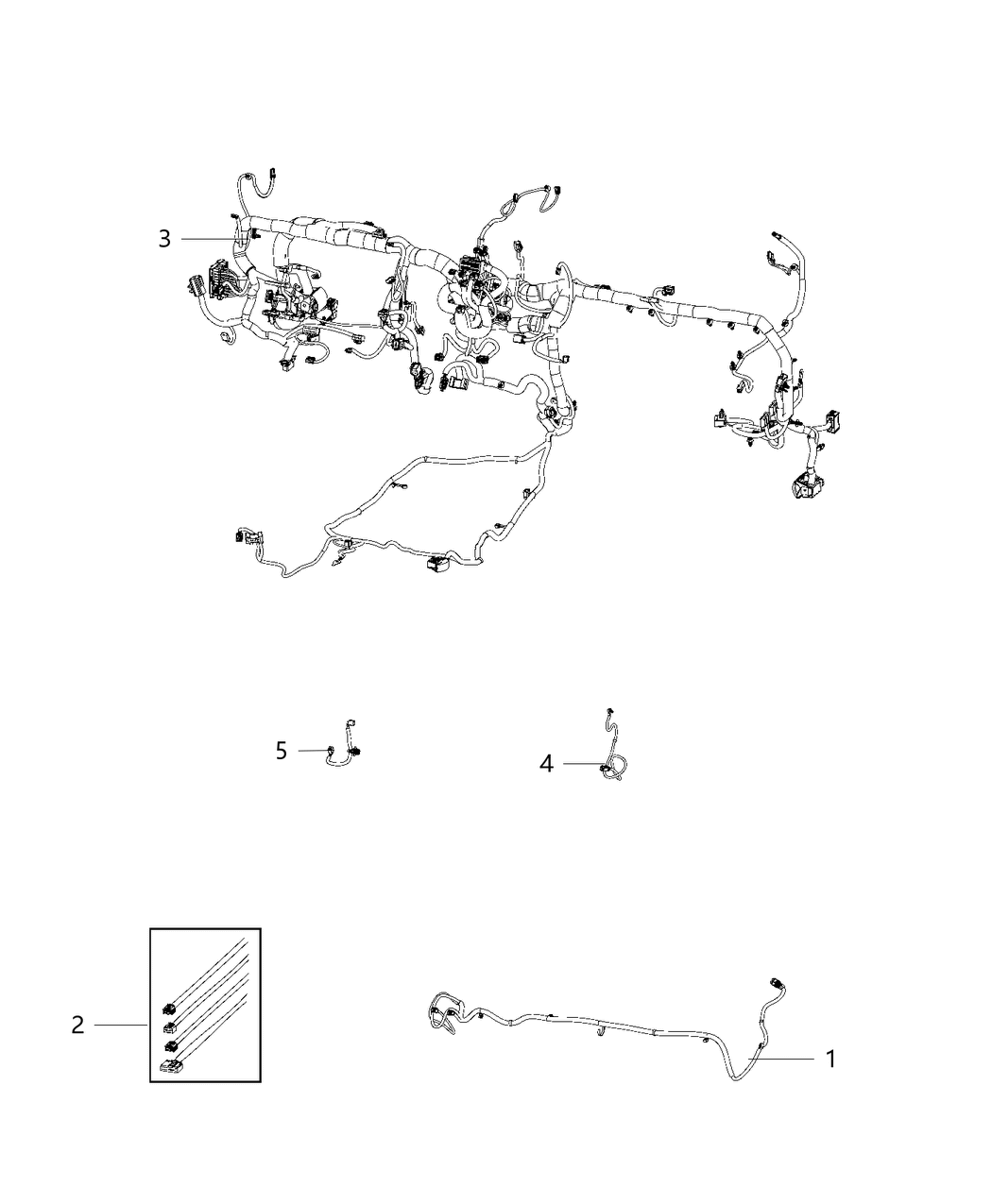 Mopar 68438504AB WIRING-INSTRUMENT PANEL