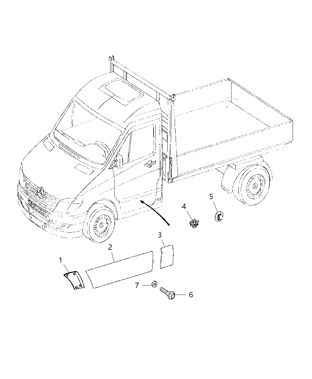 Mopar 1HE96P01AA Molding-Cab