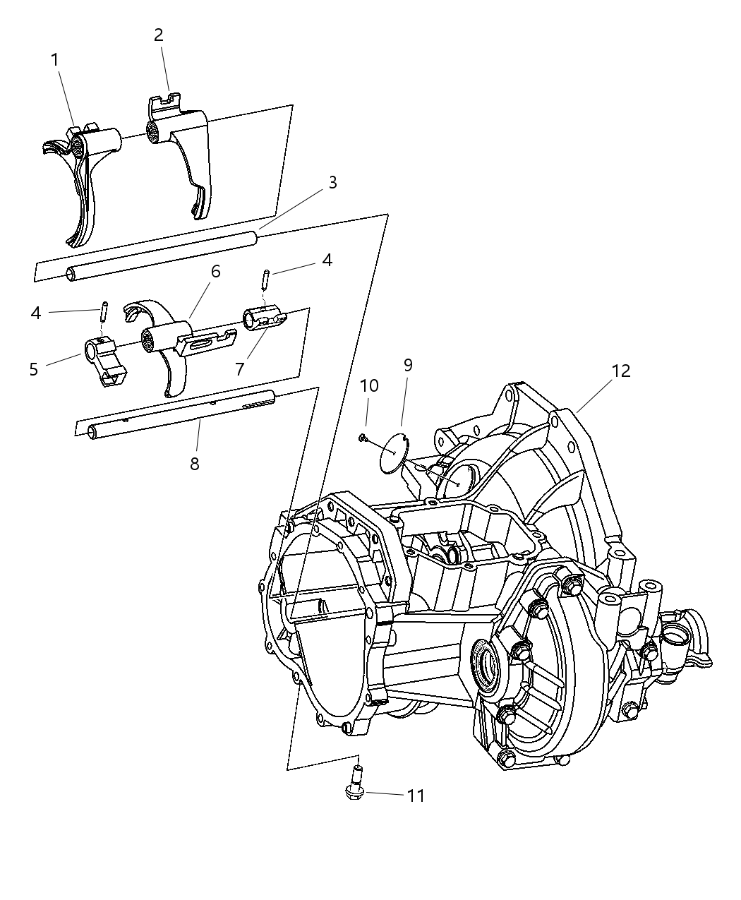 Mopar 5069172AA Rail-Third And Fourth Shift