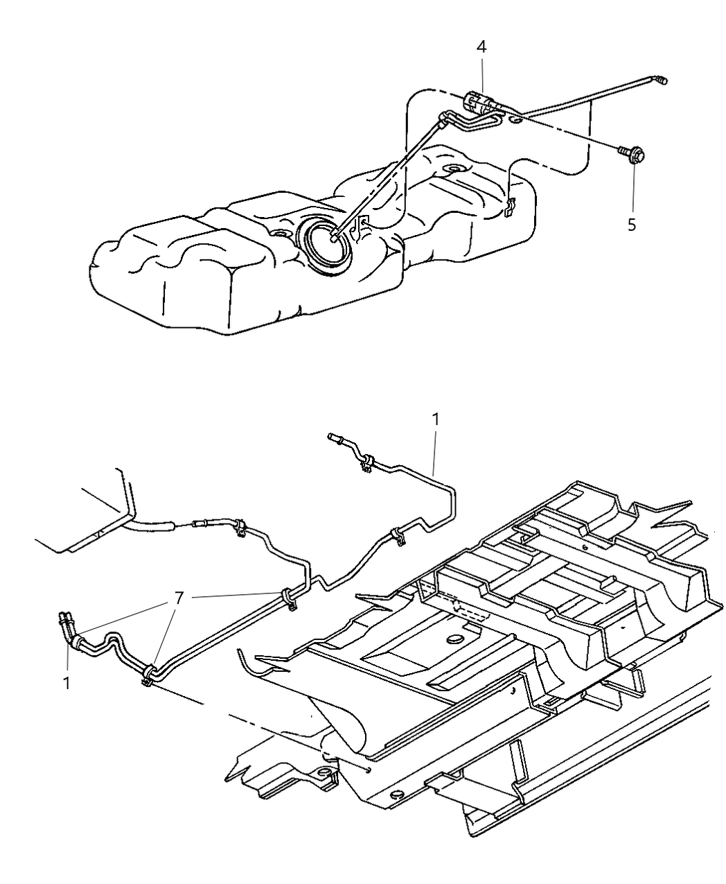 Mopar 4809803AB Tube-Fuel Supply And Vapor Lines