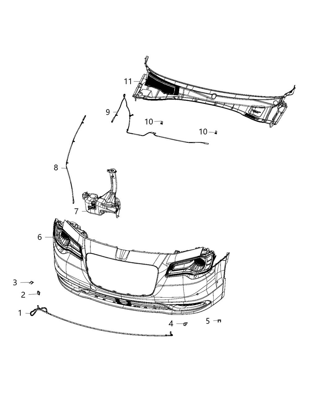 Mopar 68275502AA Clip-HEADLAMP Washer Nozzle