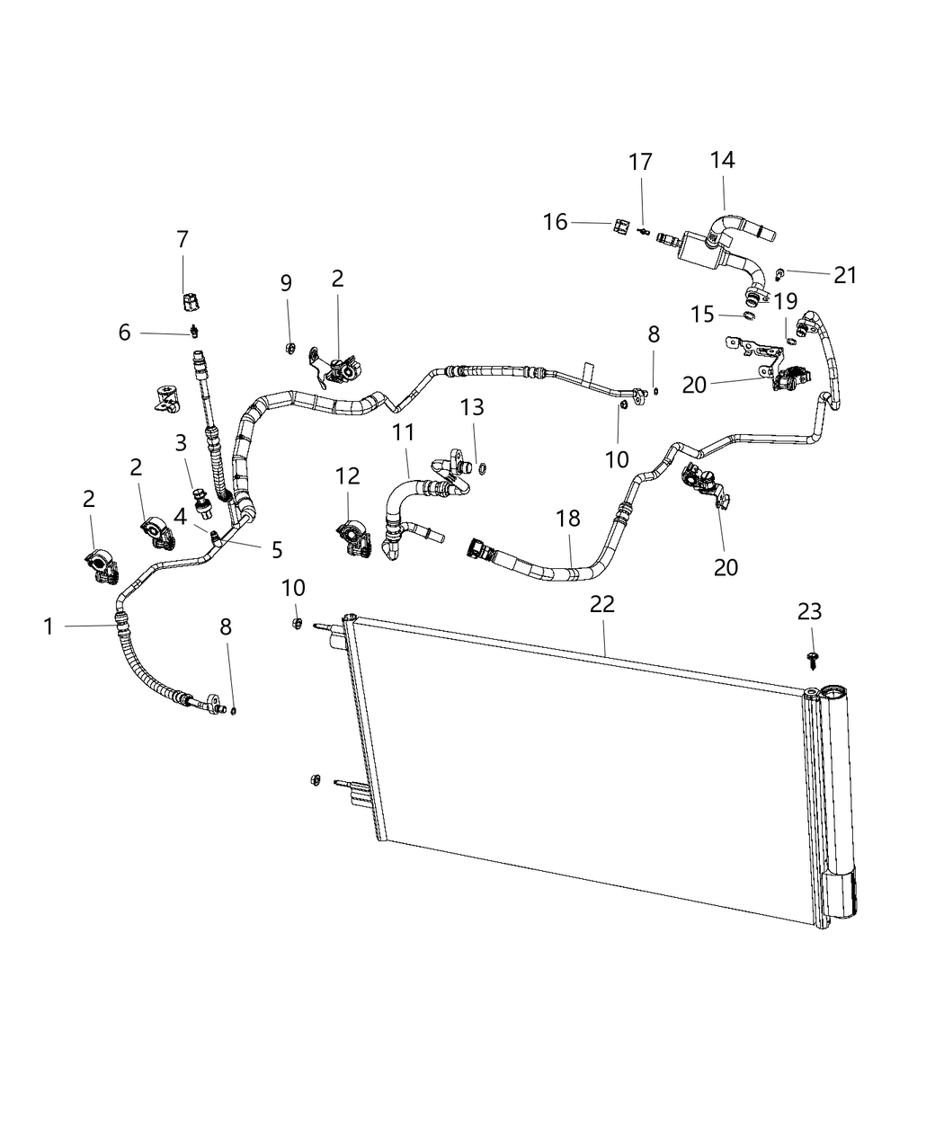 Mopar 68302447AA Line-A/C Suction