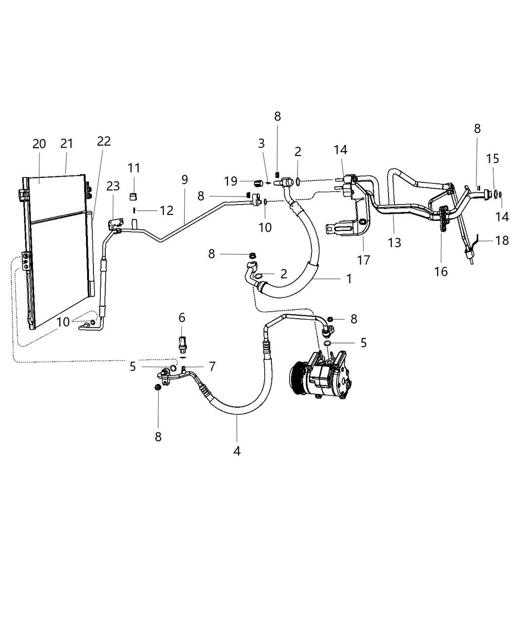 Mopar 68217213AC Line-A/C Liquid