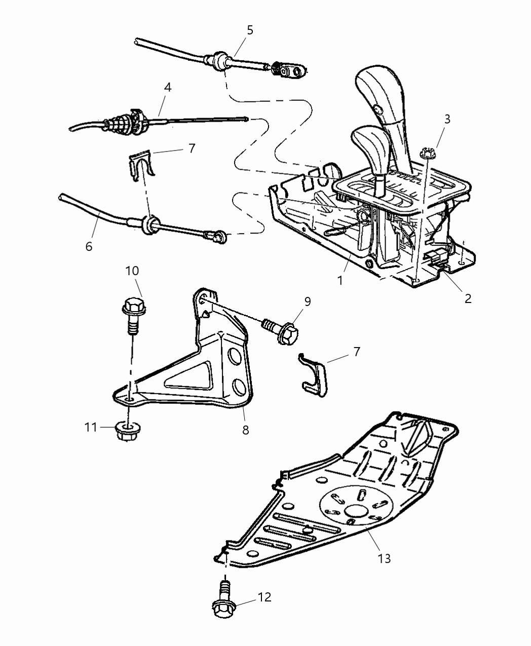 Mopar 52104220AB Bracket-Torque Shaft