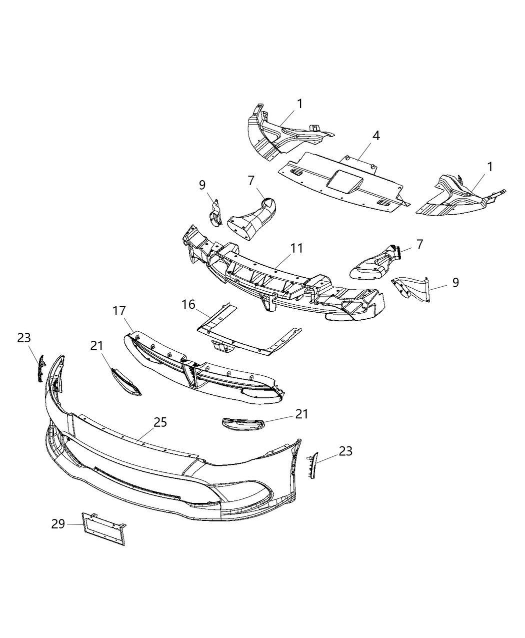 Mopar 68252740AA Panel Dive Plane