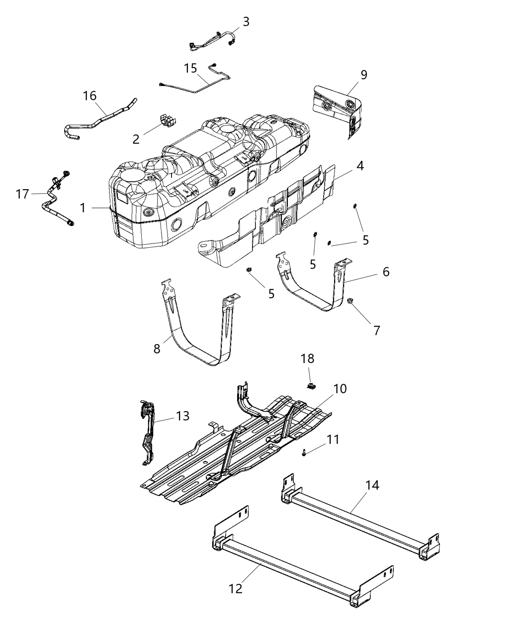 Mopar 52029964AC SKIDPLATE-Fuel Tank