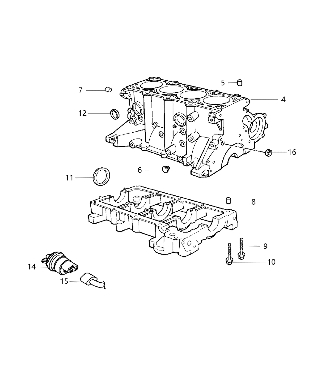 Mopar R0424833 Engine-Long Block