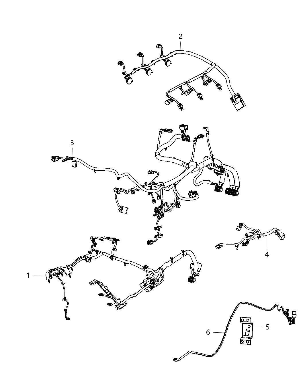 Mopar 4801751AI Wiring-Engine