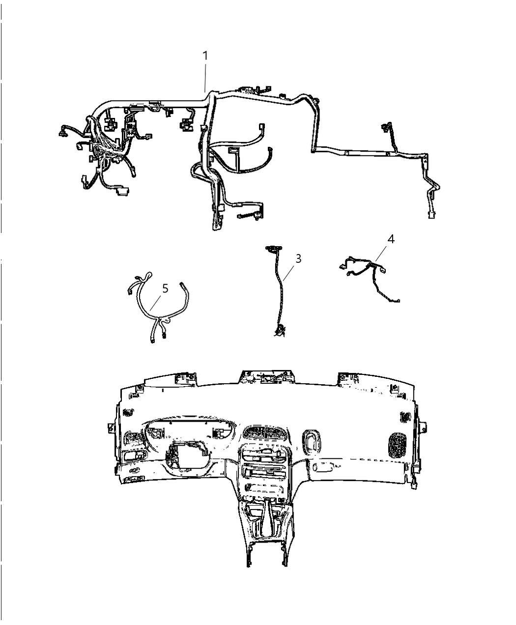 Mopar 5032889AA Wiring-Radio Jumper