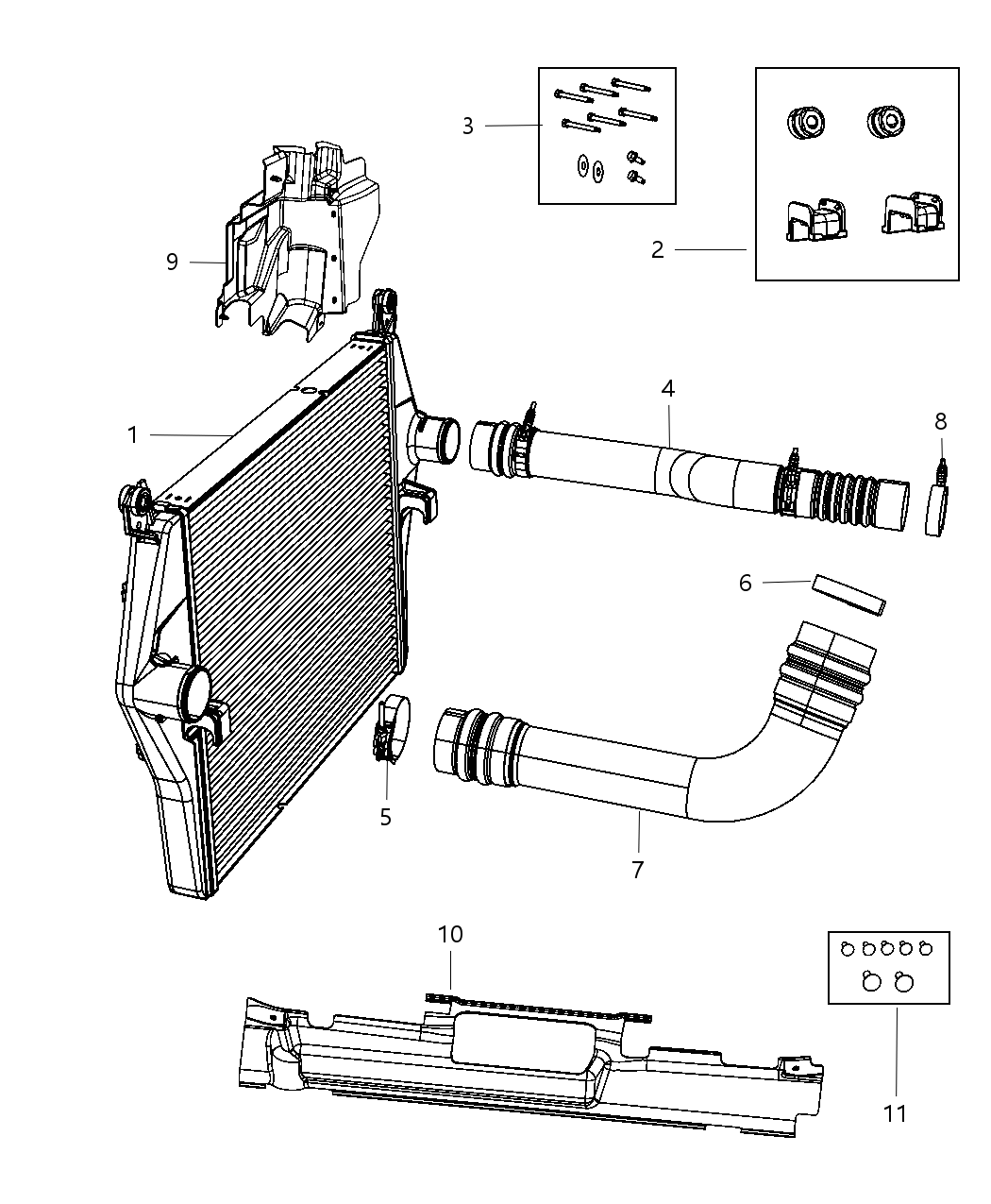 Mopar 68069549AB FASTNER-Charge Air Cooler Seal