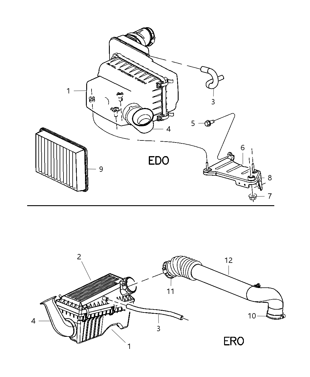 Mopar 5161779AA Cover-Air Cleaner