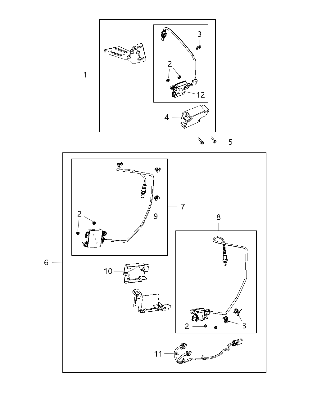 Mopar 68166853AE Sensor-Exhaust