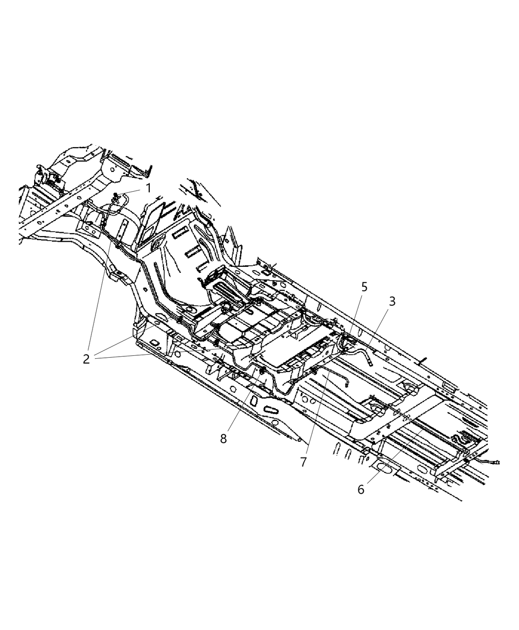 Mopar 4809245AA Clip-Vapor Line