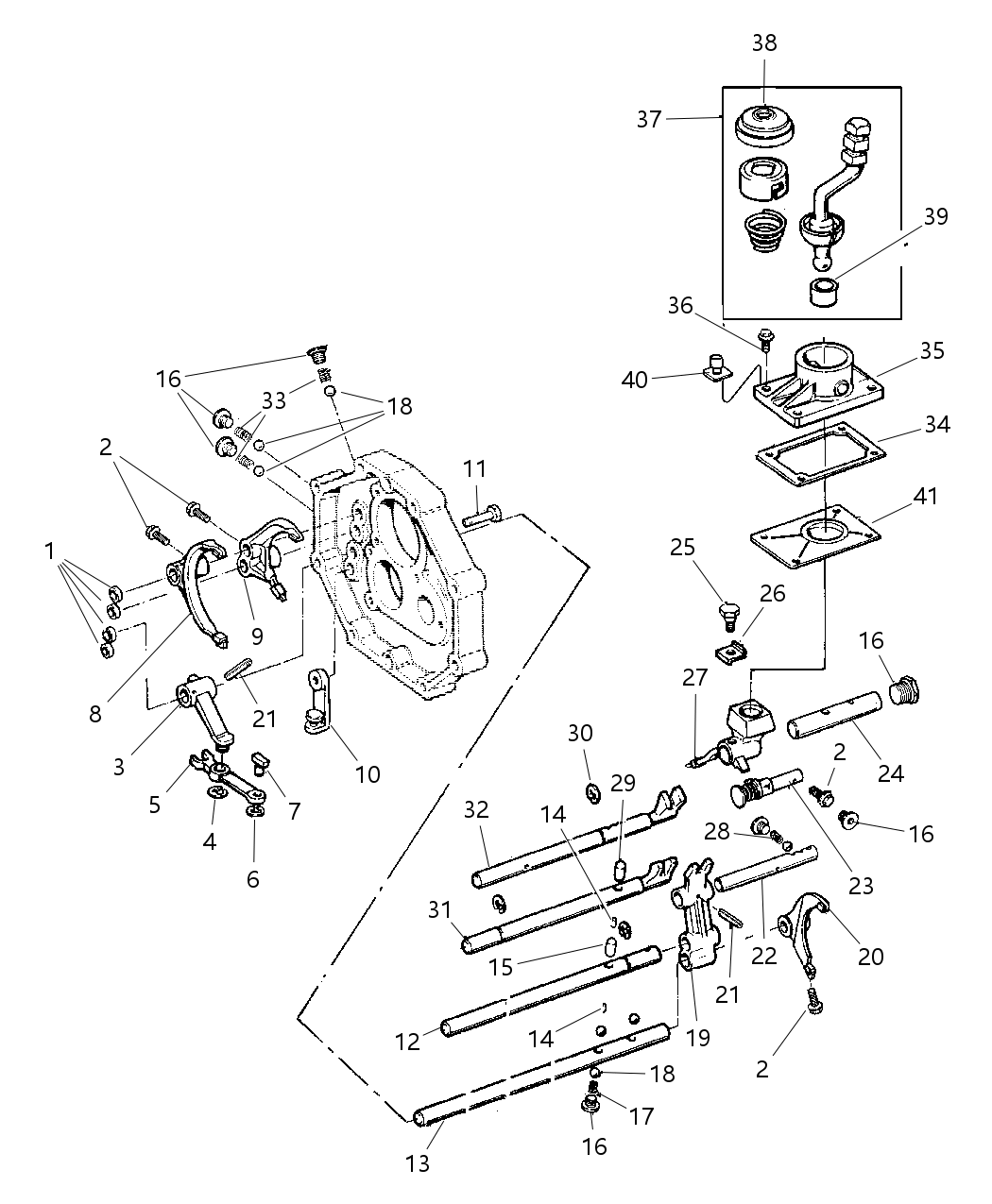 Mopar 4746660 Shaft Gear Shift Fork