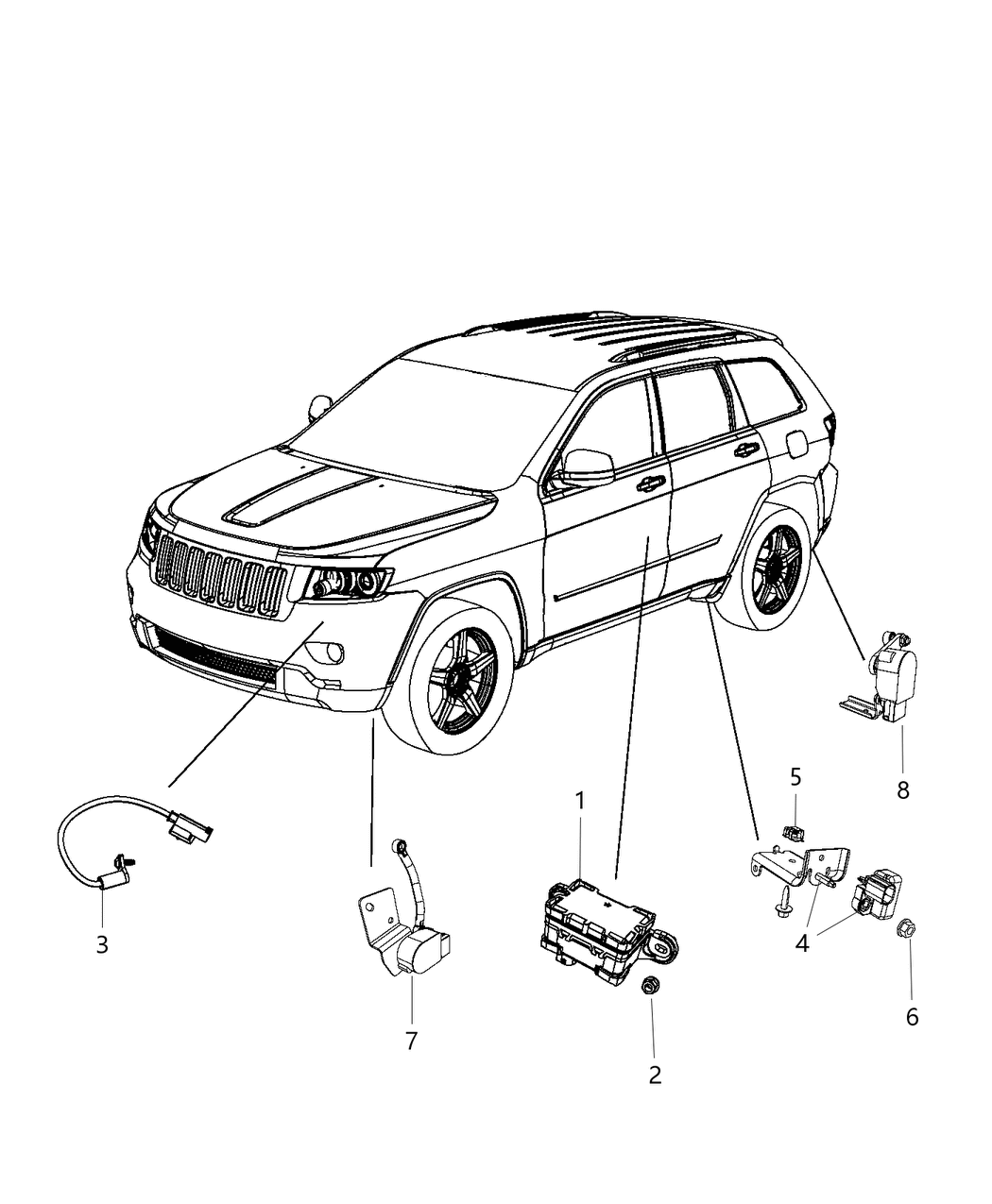 Mopar 68245329AD Sensor-Ride Height