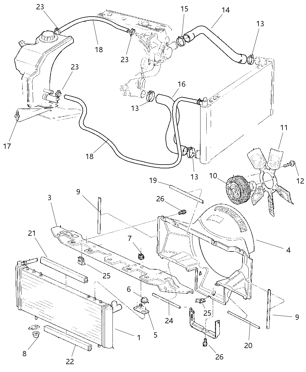 Mopar 52079626AC Shroud