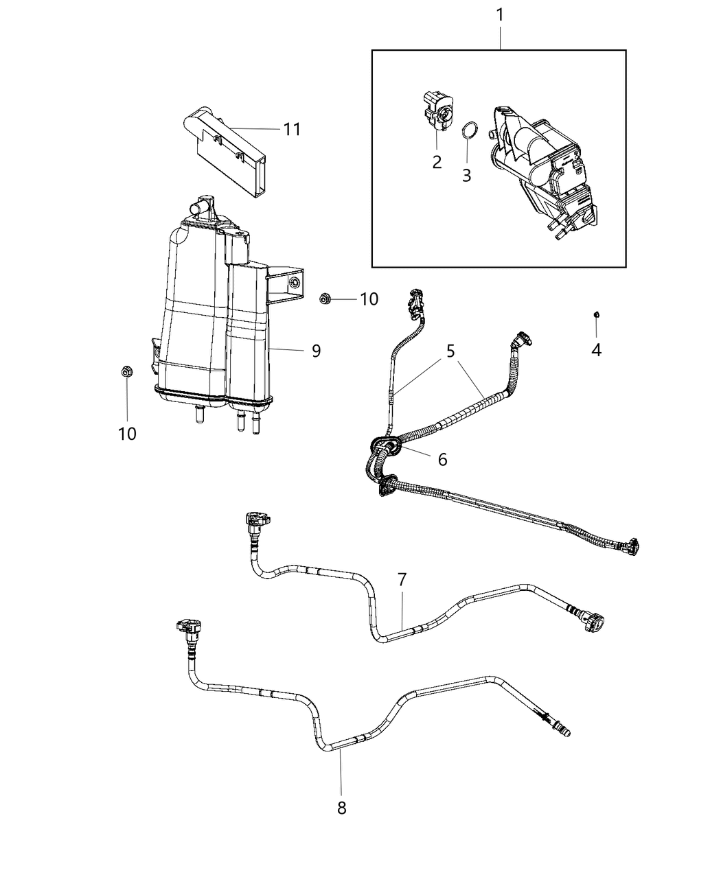 Mopar 68339700AD CANISTER-Vapor