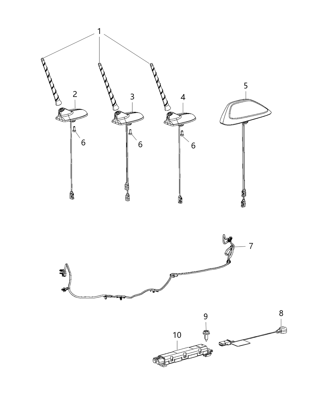 Mopar 5LQ48HVGAA Body-Base Cable And Bracket