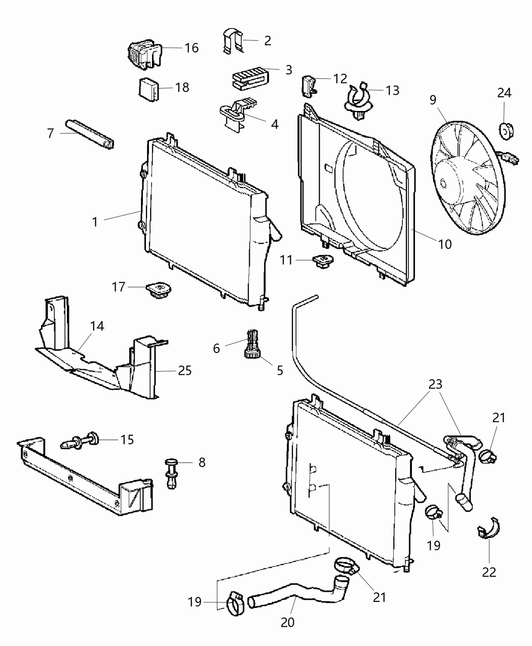 Mopar 5135358AA Cushion-Radiator Guard