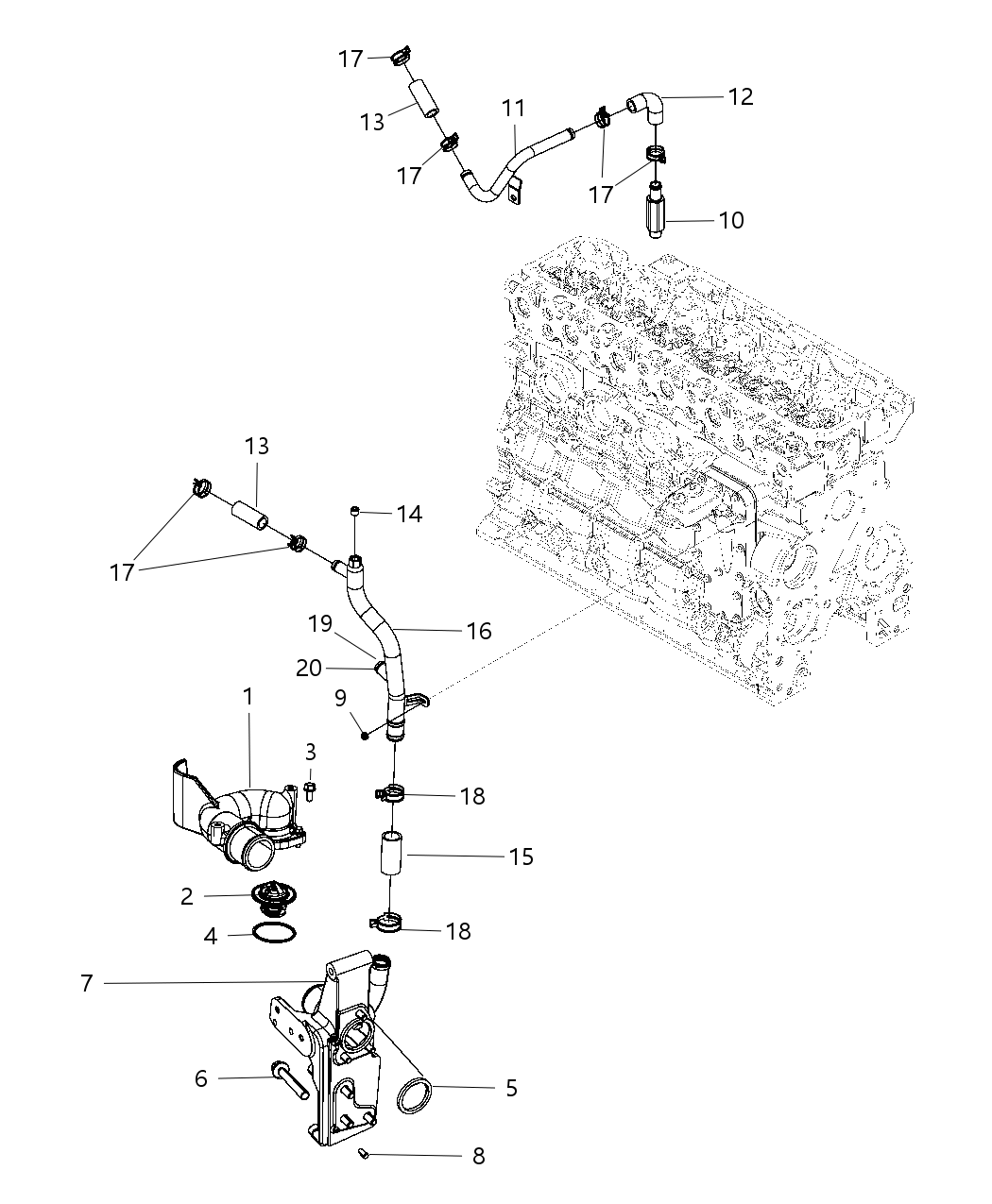 Mopar 68046072AA Clamp