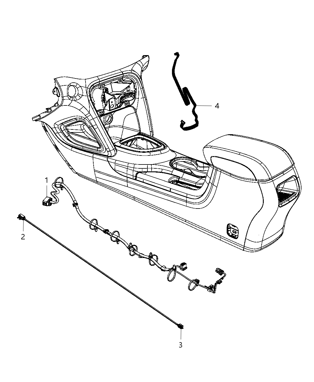 Mopar 68142756AC Wiring-Console