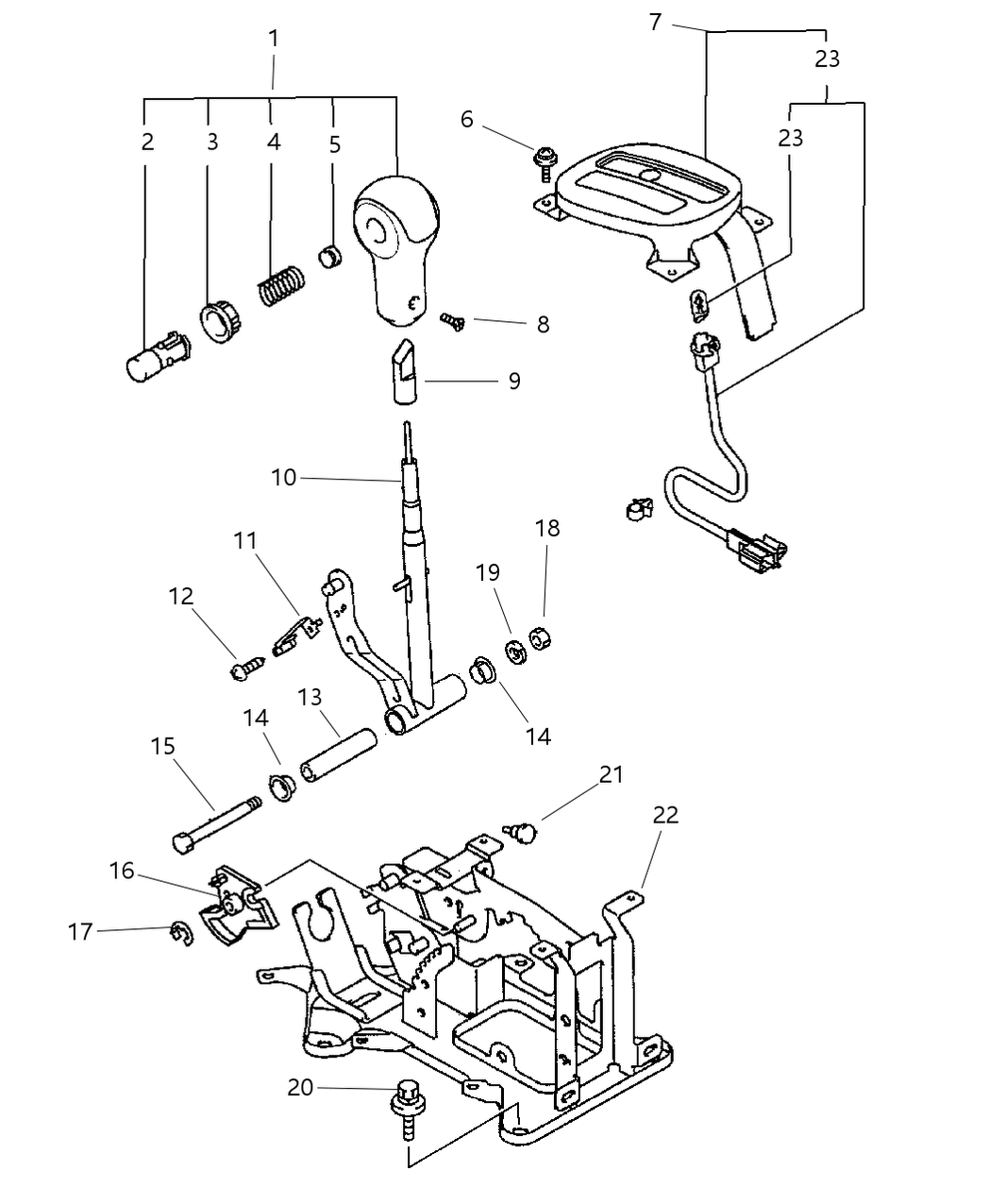 Mopar MR222303 Socket-GEARSHIFT Link