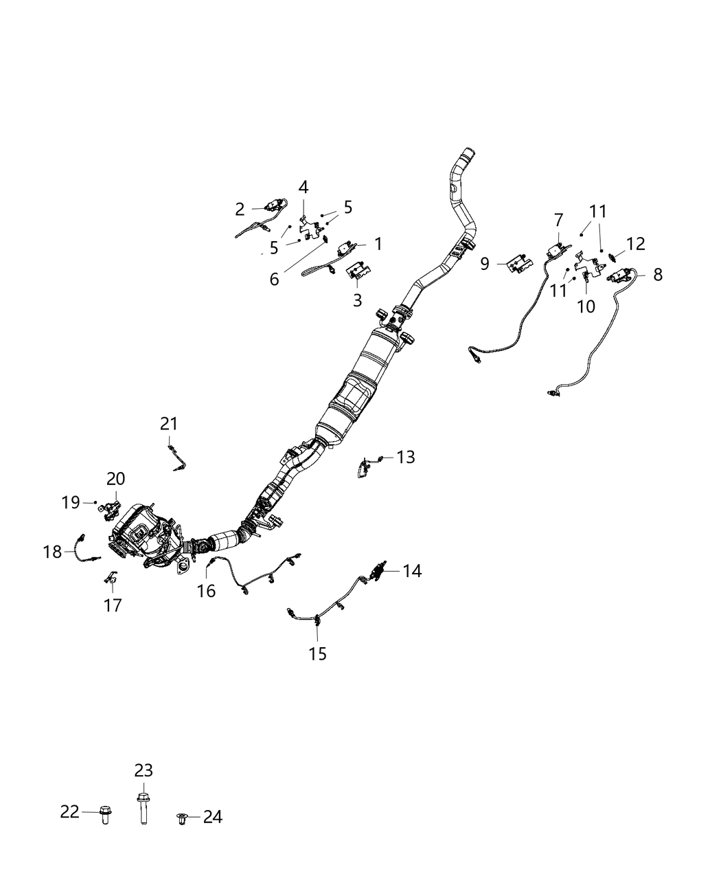 Mopar 68293418AB Sensor-Exhaust Temperature