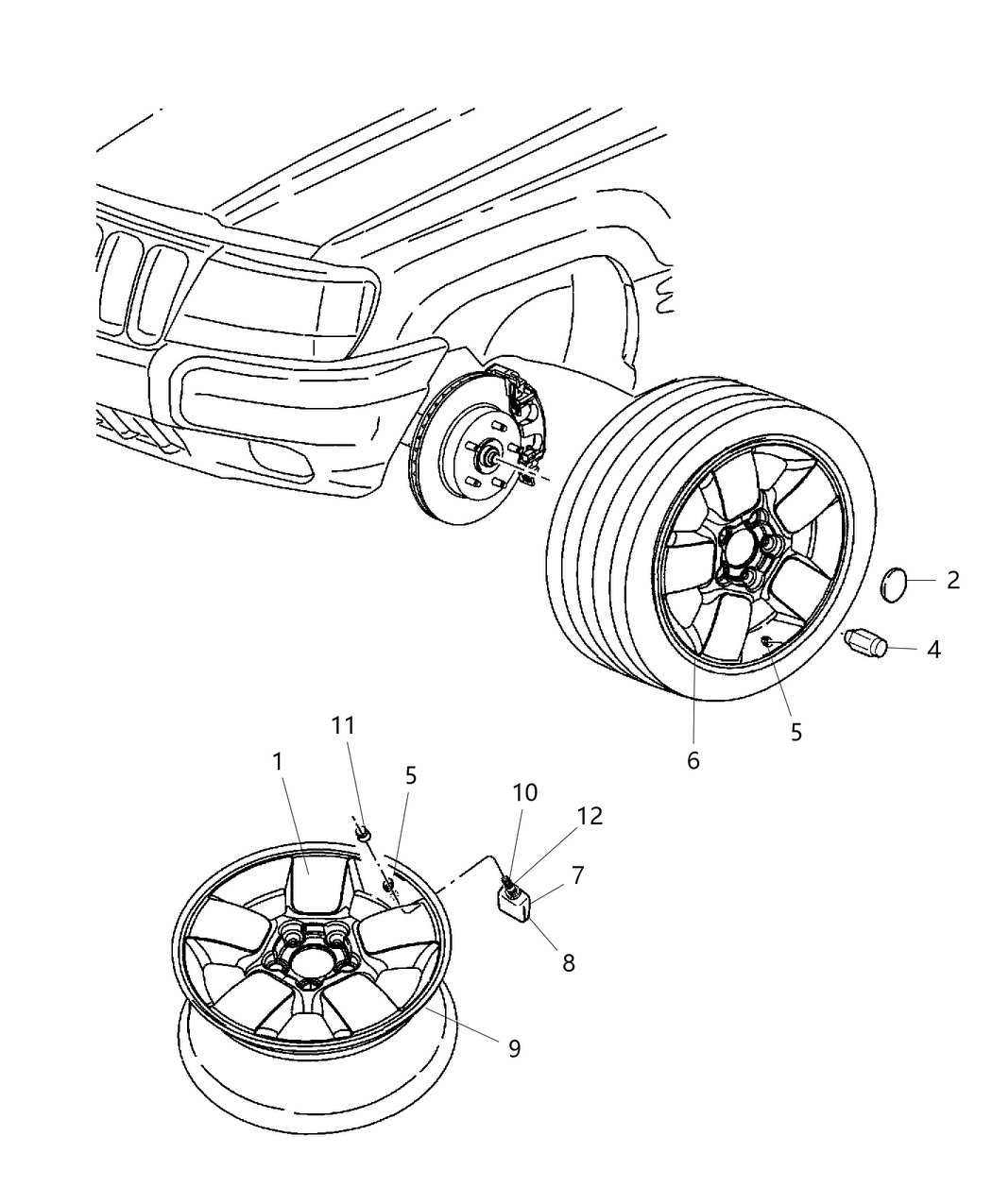 Mopar 52088446 Steel Wheel