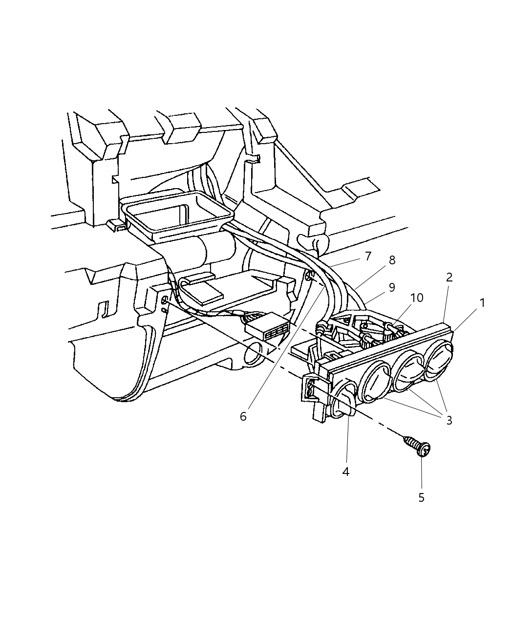 Mopar 4644496 Cable-Temperature Control