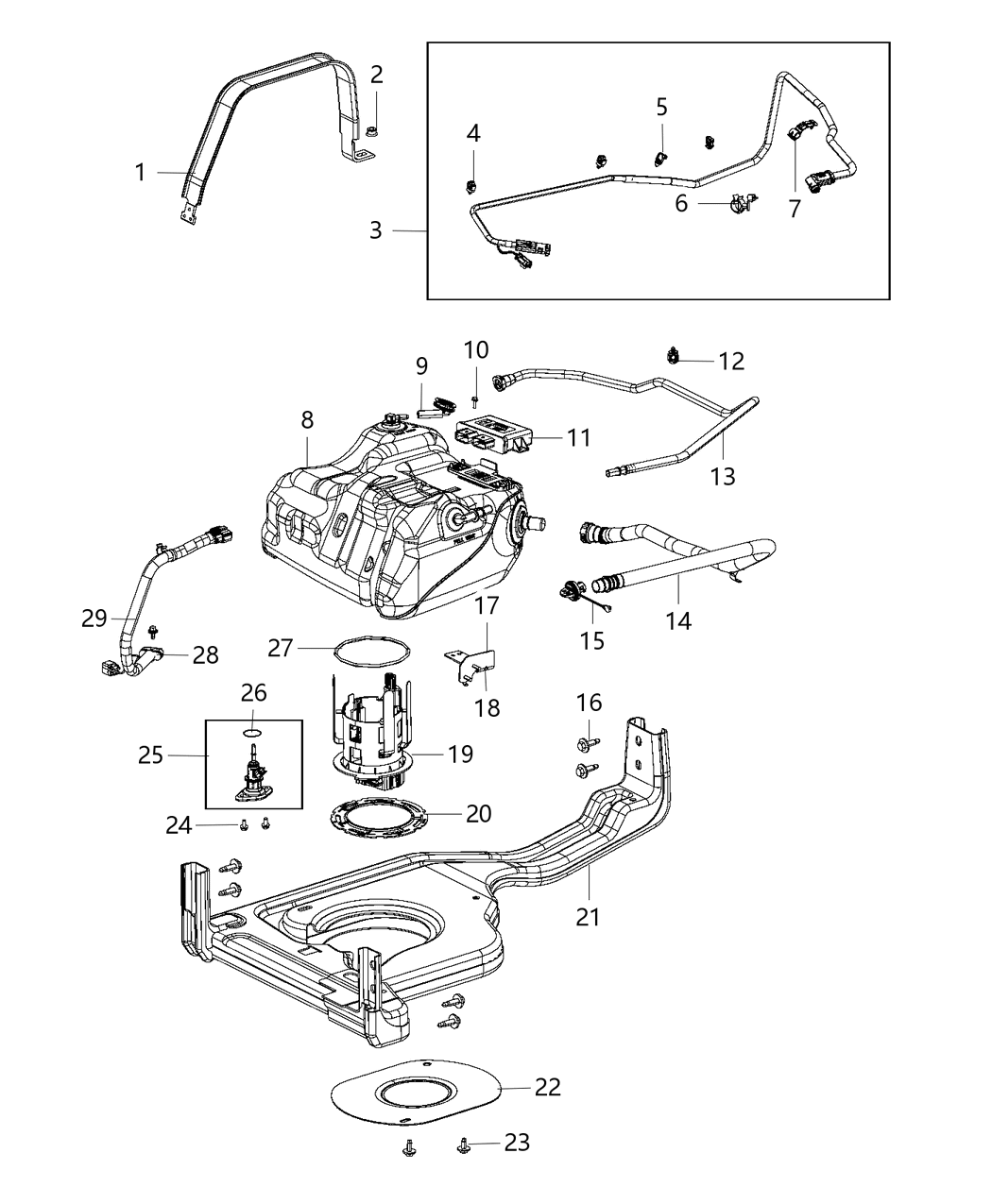 Mopar 68232838AB Bracket-Fuel Line