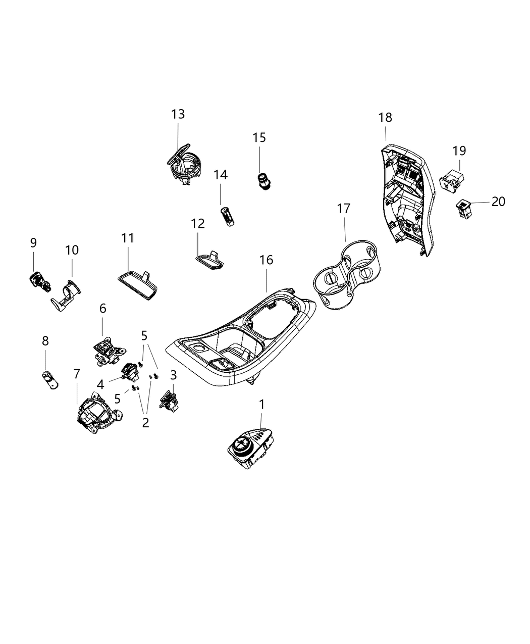 Mopar 6MW42SD5AA Bezel-Gear Shift Indicator