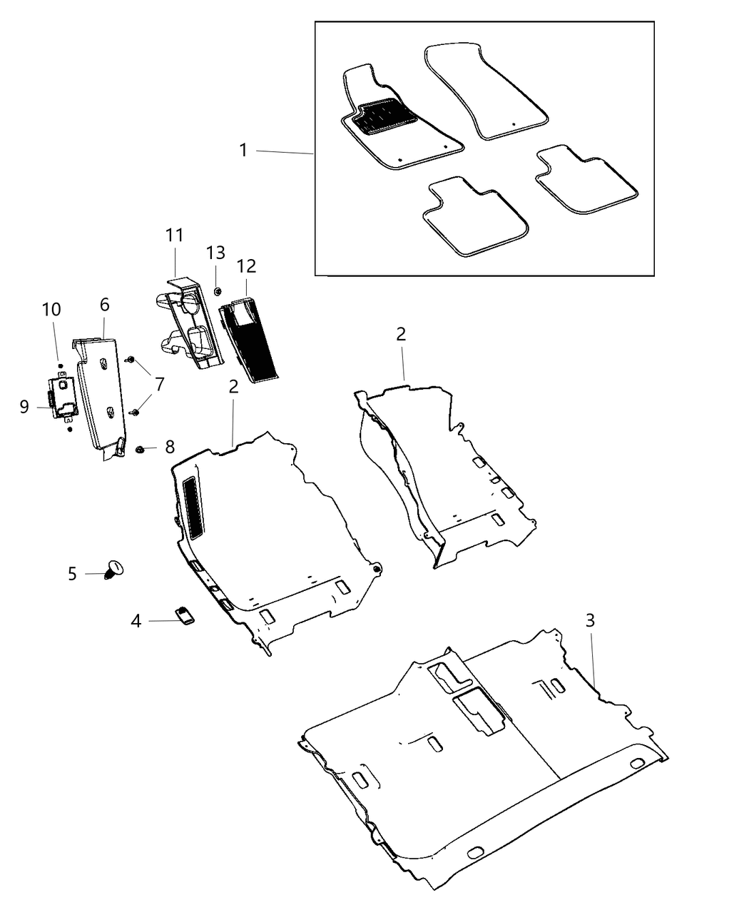 Mopar 6RM60LC5AB Front & Rear