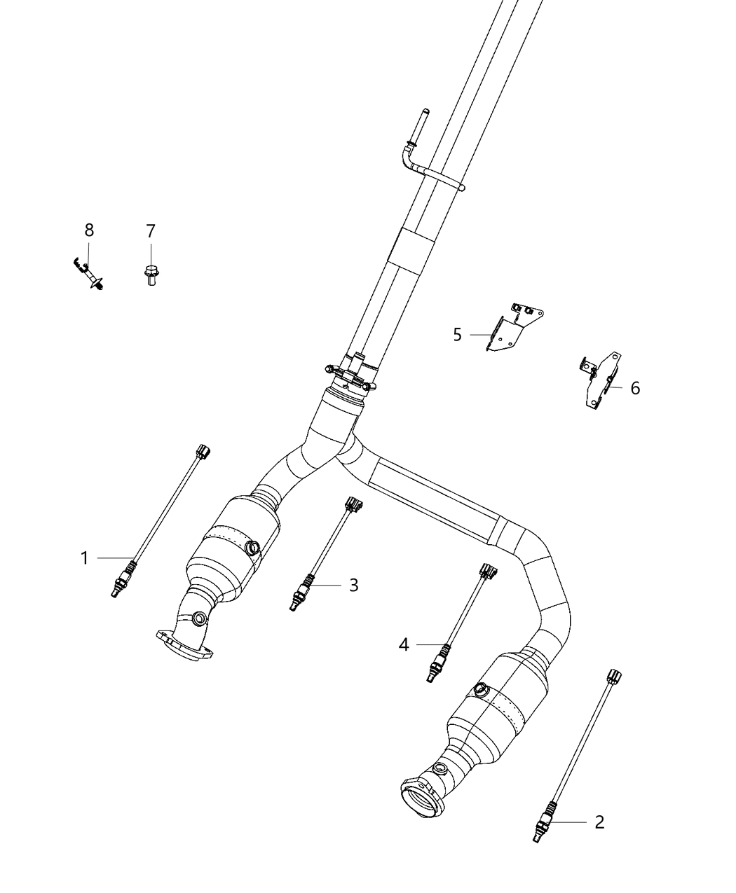 Mopar 68161550AB Bracket-Oxygen Sensor