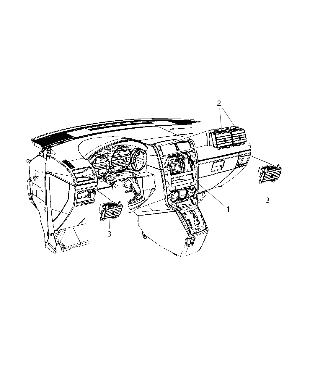 Mopar YZ081RHAB Bezel-Instrument Panel