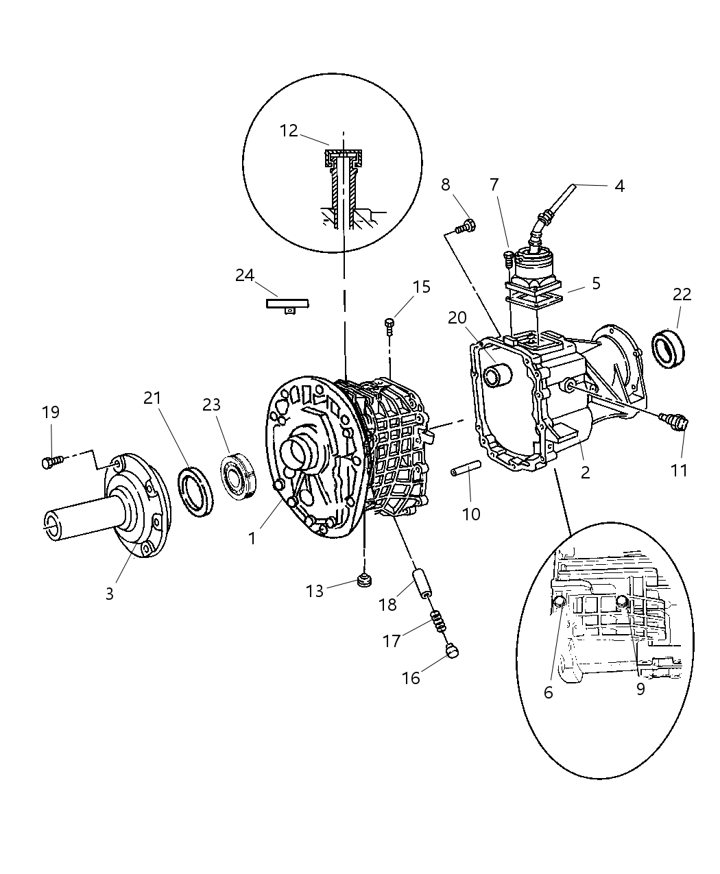 Mopar 5083256AB Housing-Transmission Rear