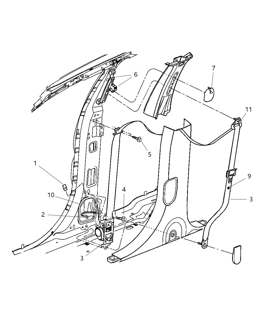 Mopar 4680536AA Cup-Seat Belt RETRACTOR