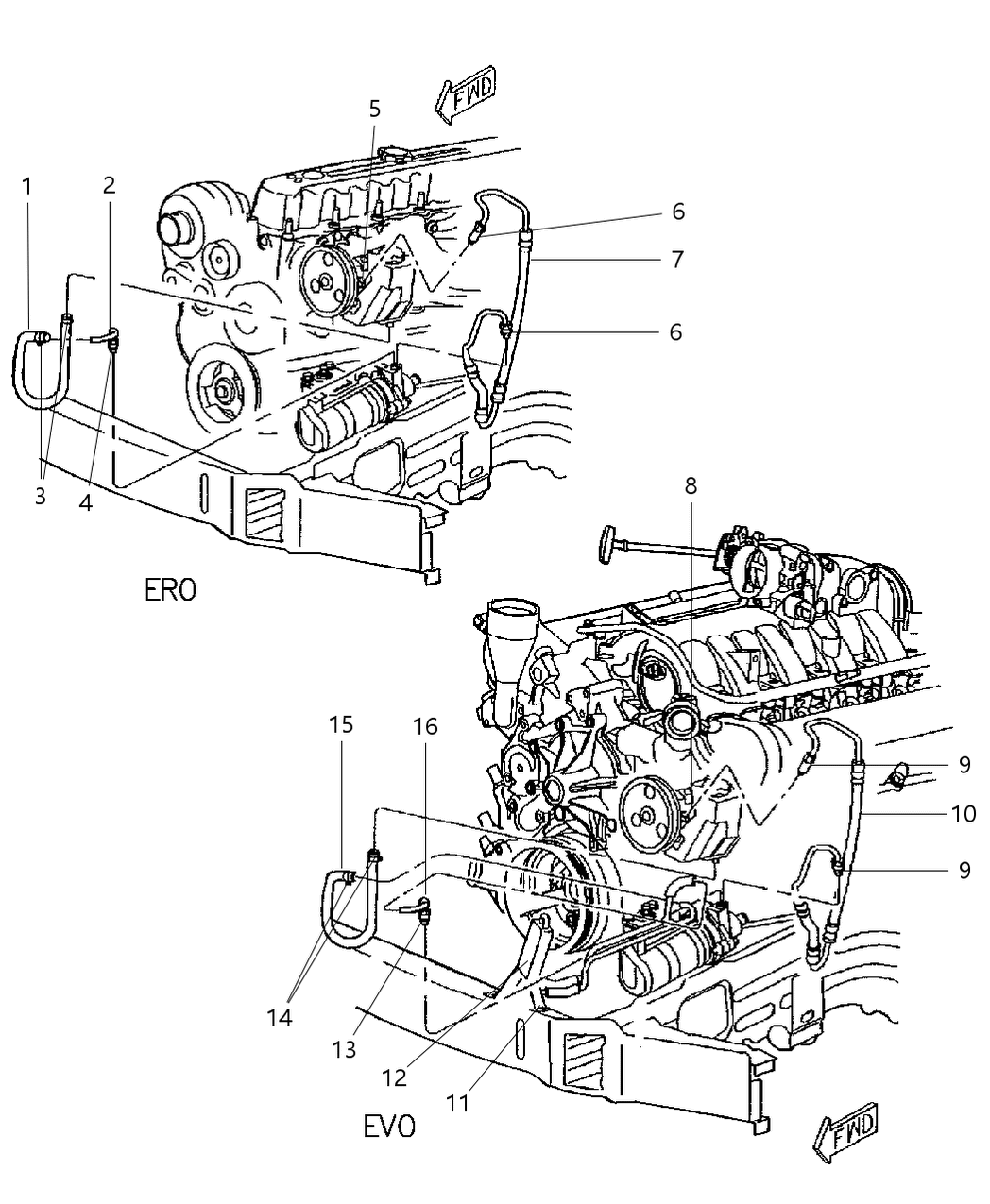 Mopar 52088775AA Line-Power Steering Return