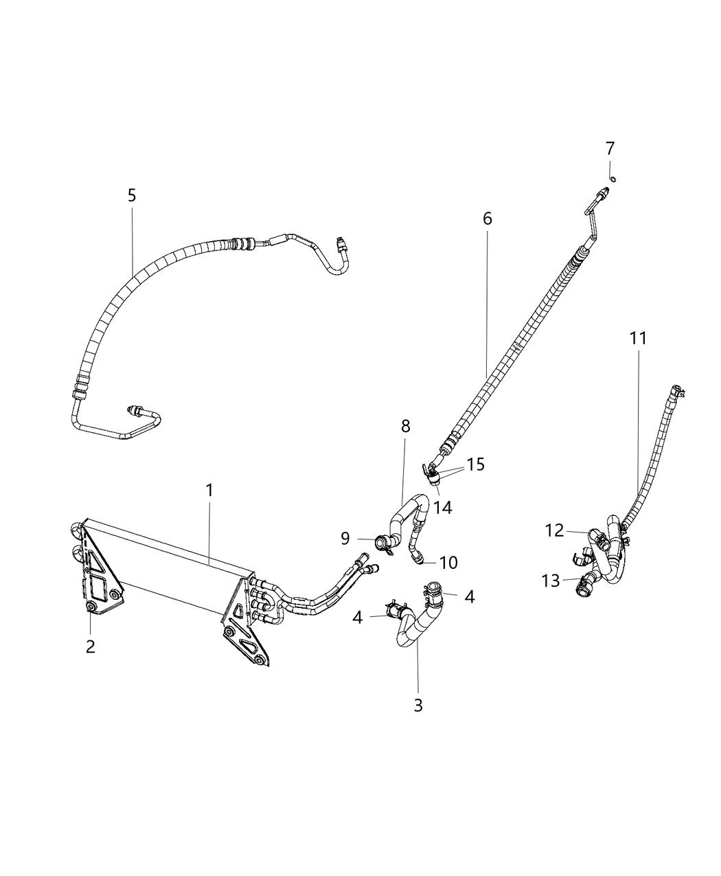 Mopar 68248843AB Line-Power Steering Return