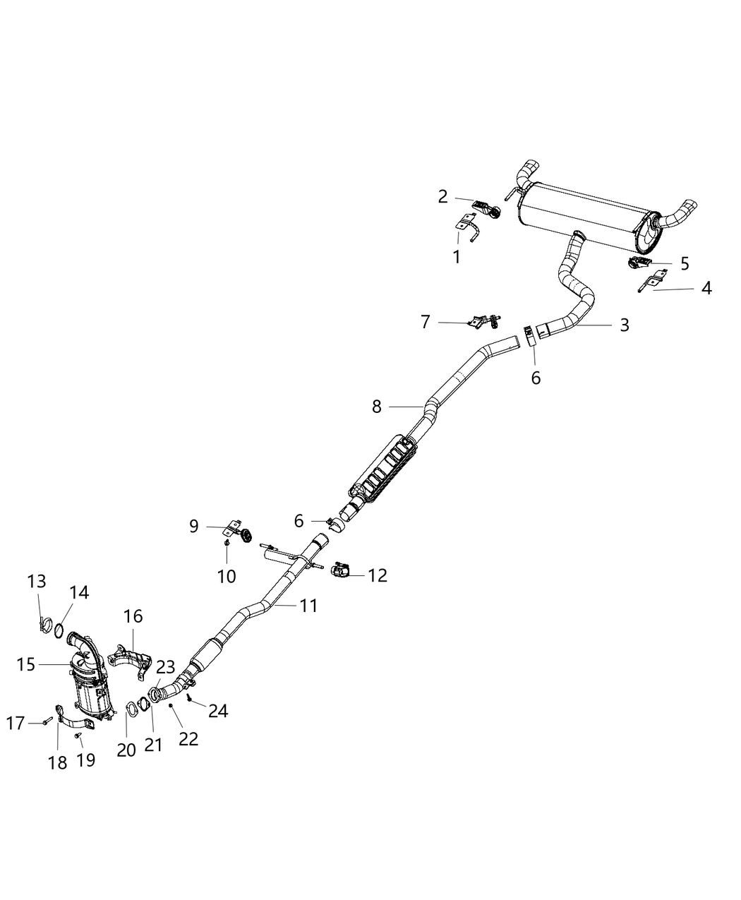 Mopar 68081364AA Gasket-Catalytic Converter