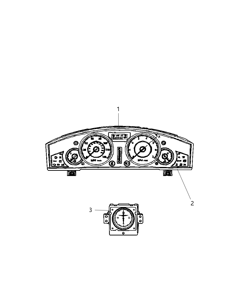 Mopar 68125540AA Lens-Instrument Cluster