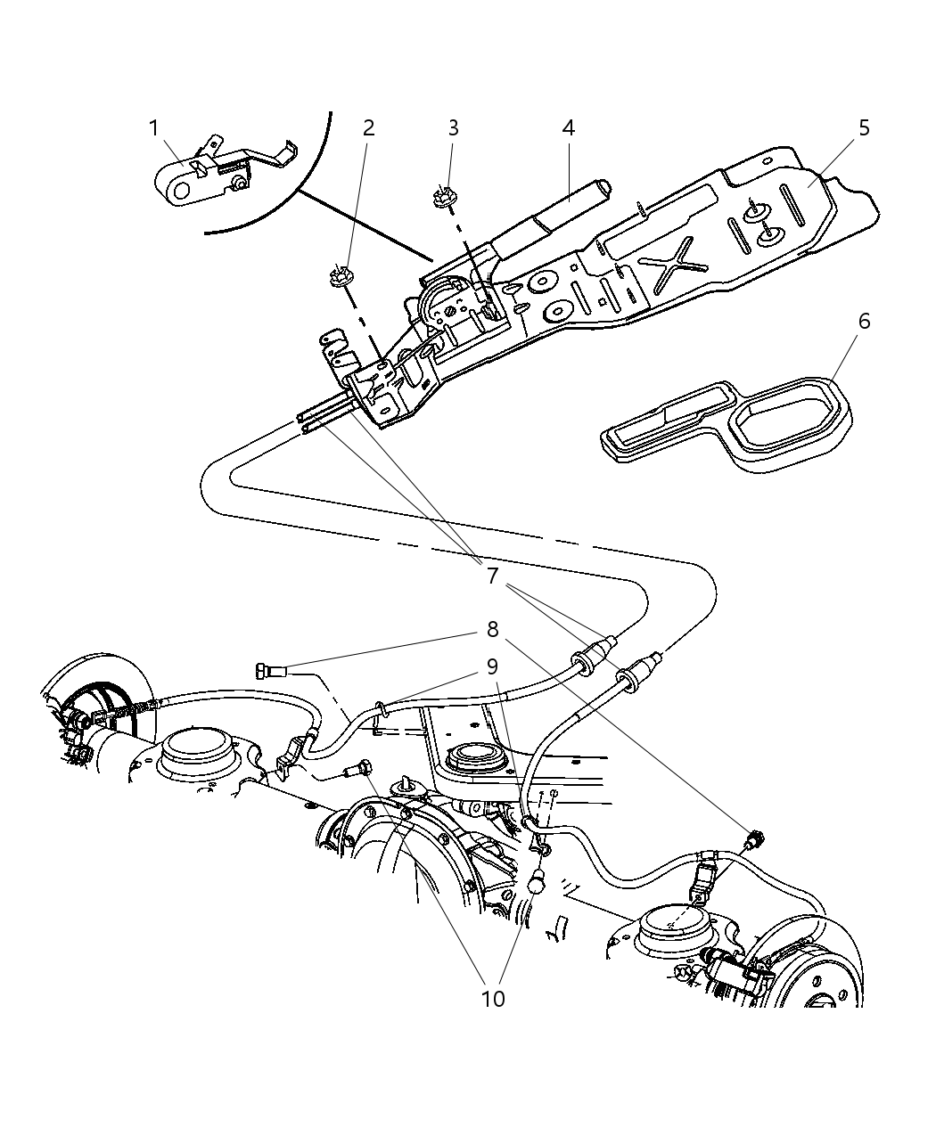 Mopar 52128714AB Bracket-Parking Brake