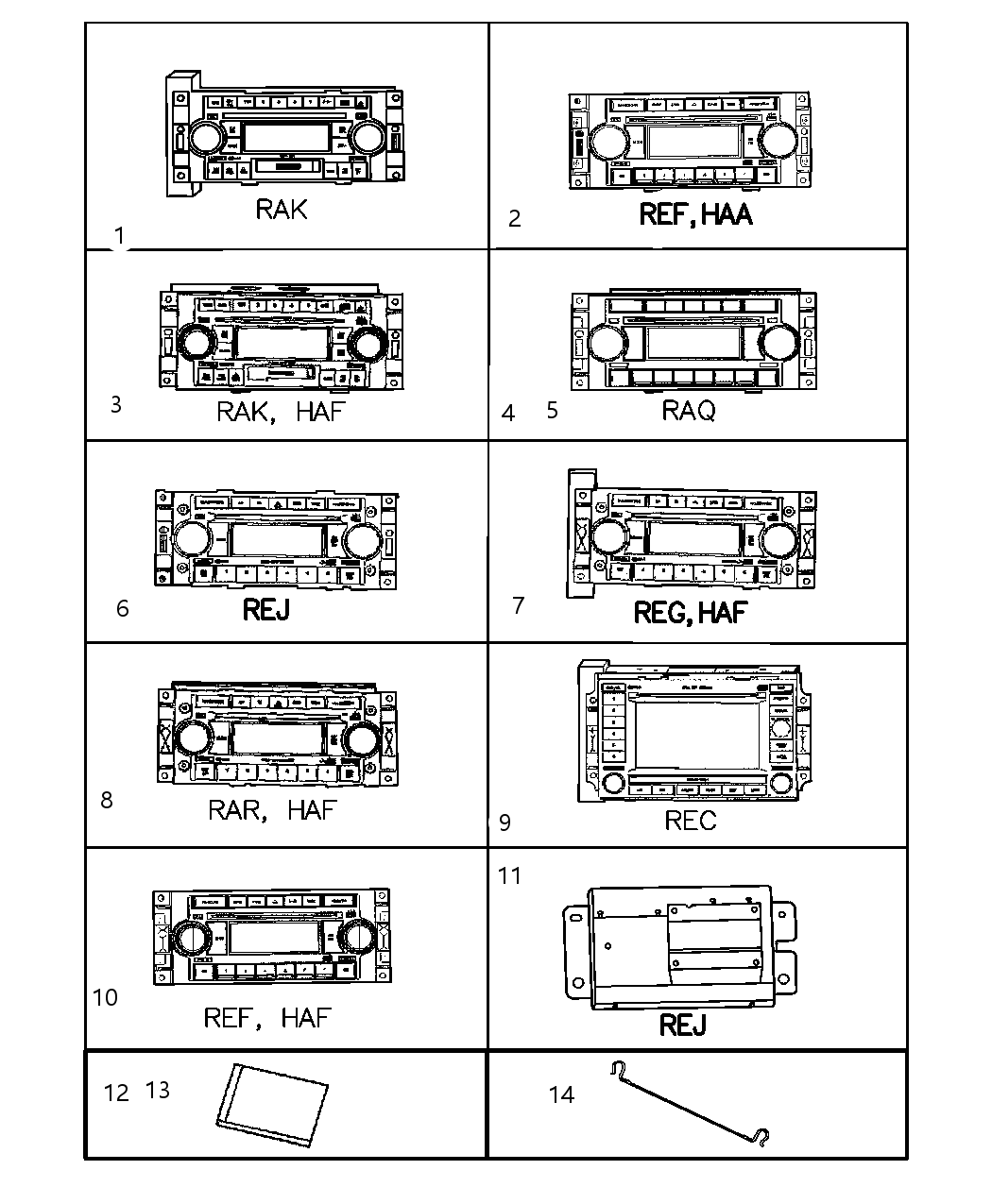 Mopar 5064071AE Radio-AM/FM With Cd