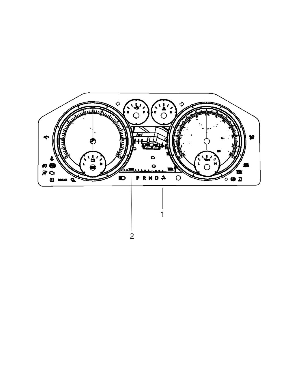 Mopar 68358250AA Mask And-Instrument Cluster