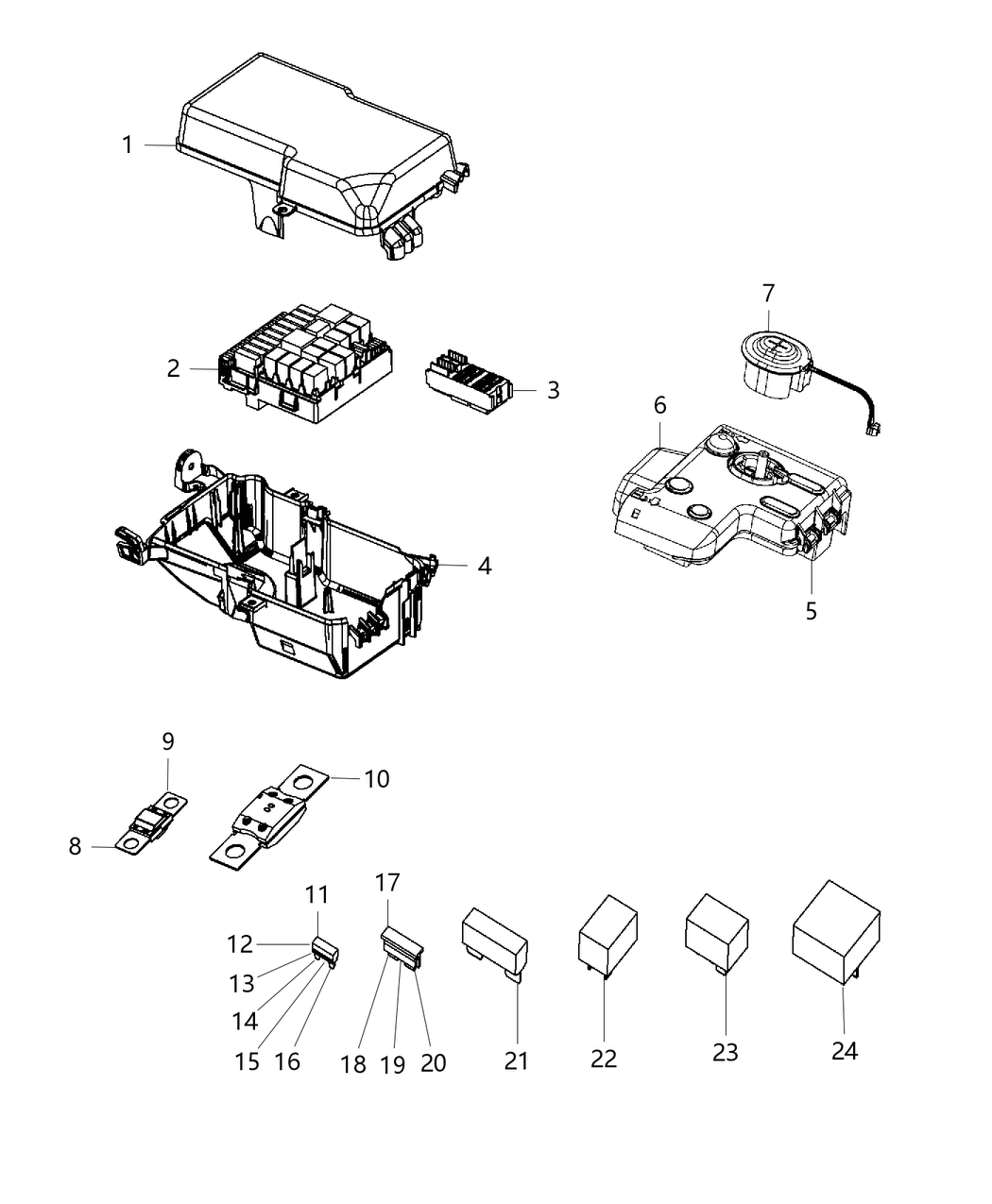 Mopar 68239605AA Cover-Fuse Access