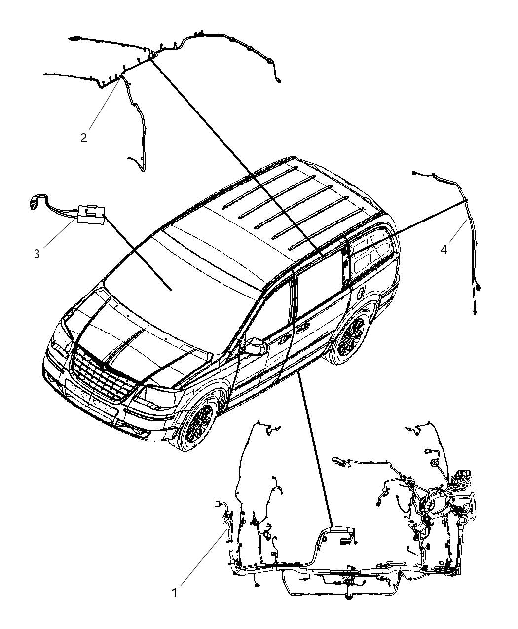 Mopar 68066262AA Wiring-Body