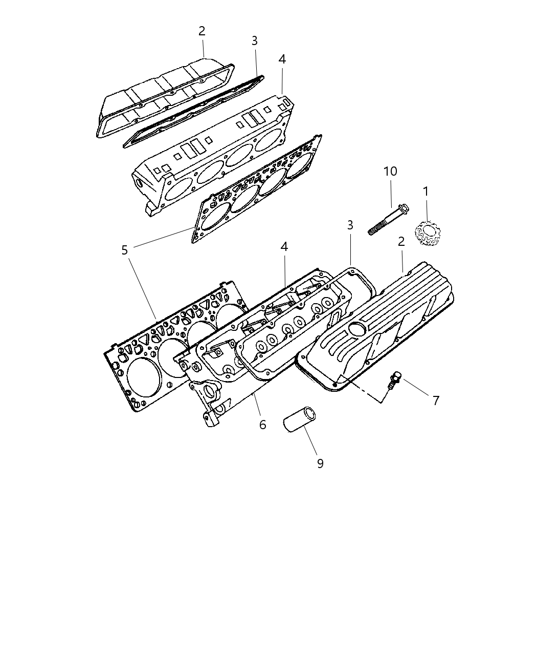 Mopar 4897386AD Gasket Pkg-Engine Upper