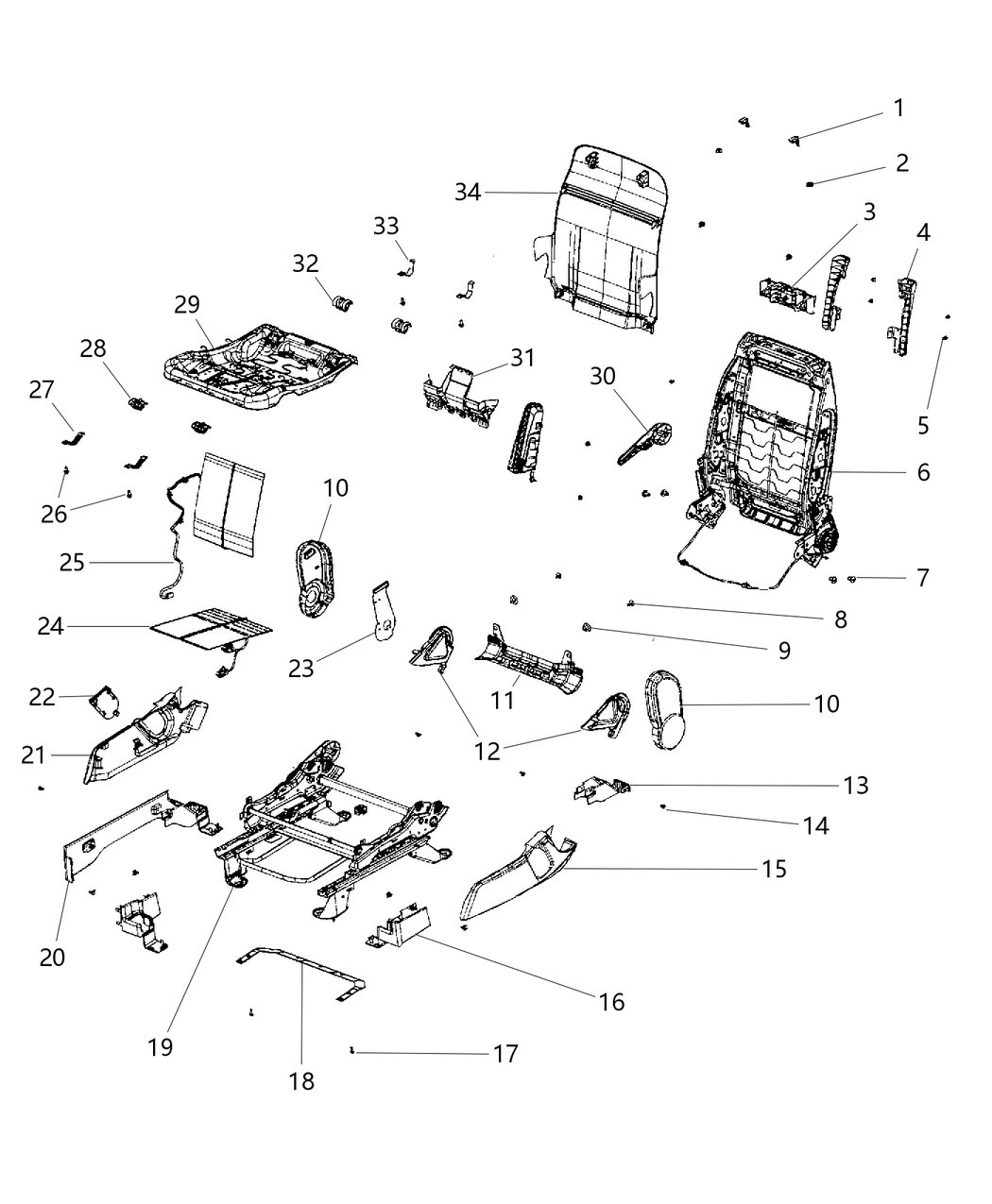 Mopar 1RW98XDVAB Shield-RISER