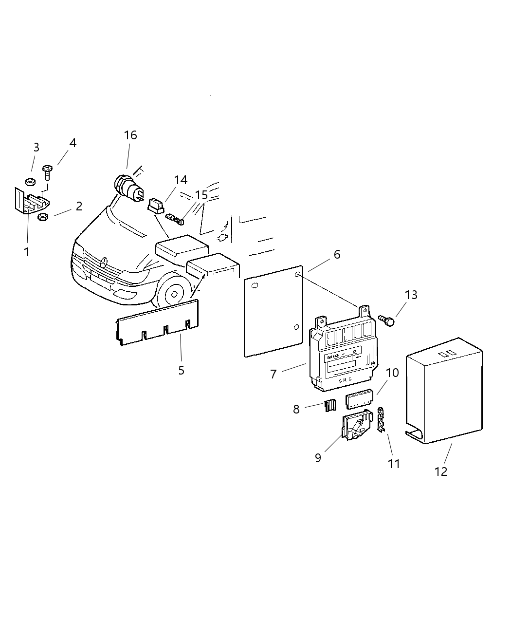 Mopar 5126100AA Bolt-HEXAGON Head